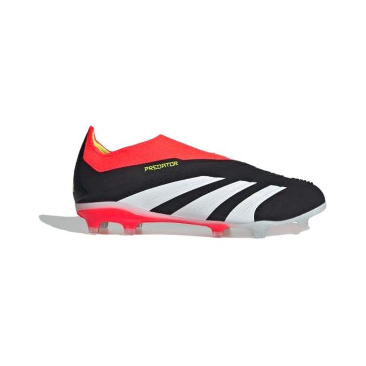 Adidas Predator 24 Elite Bezsznurowane FG J Pakiet Energii Słonecznej Dziecięce Buty Sportowe Czarne Rdzeń-Czarne Chmura-Białe IG7753