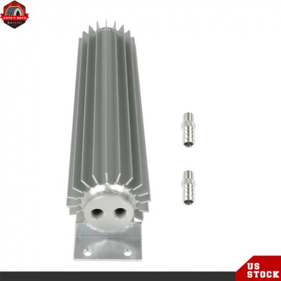 12  Двухпроходный Алюминиевый Оребренный Масляный Радиатор Трансмиссии Универсальный Для Хот-Род Автомобилей