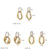 Geometric Stainless Steel Hoop Earrings For Women Summer Fashion Jewelry