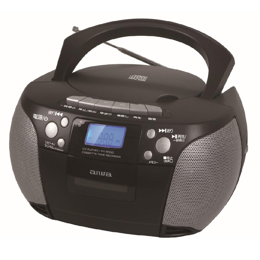 Aiwa CD Boombox Audio-G CRC1 GAA4-CRC0001 Black
