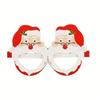 9pcs Christmas Santa Snowman Gingerbread Man Christmas Tree 3D Paper Glasses Party Photo Props