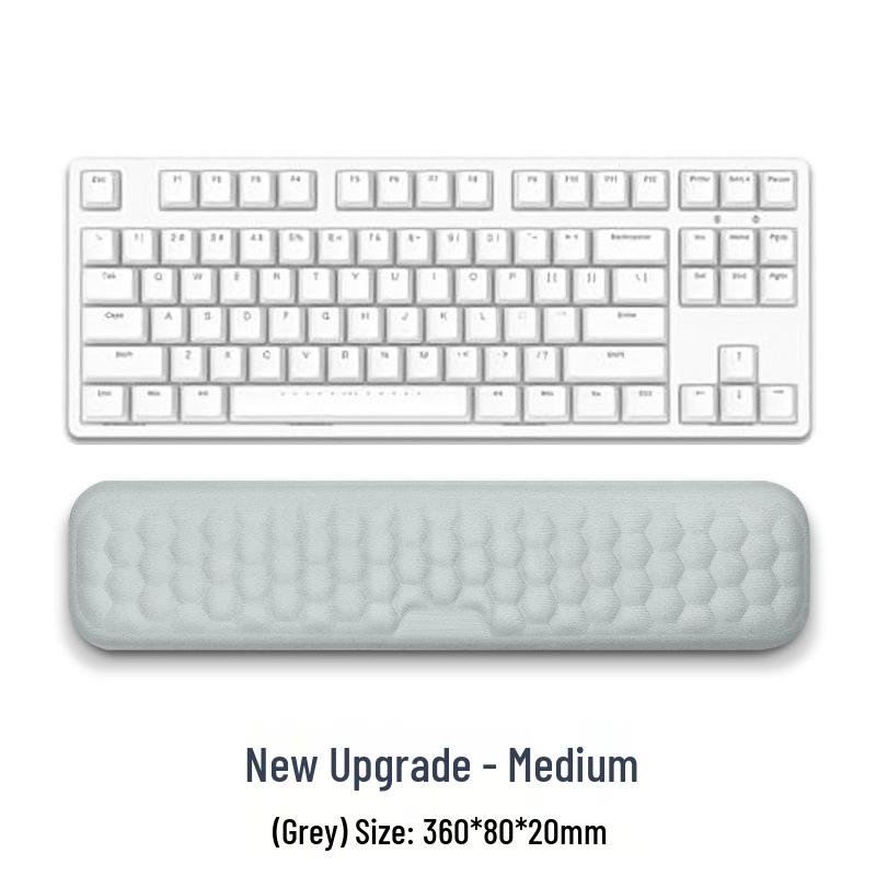 Memory Foam Wrist Support Mouse Pad & Silicone Keyboard Hand Rest