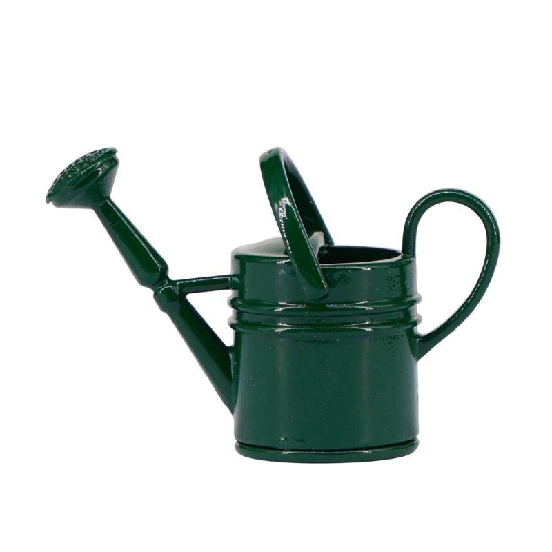 

1/12 Scale Dollhouses Watering Can Miniature Outdoor Decors Realistic PVC Garden Model Crafting Accessory темно-зеленого