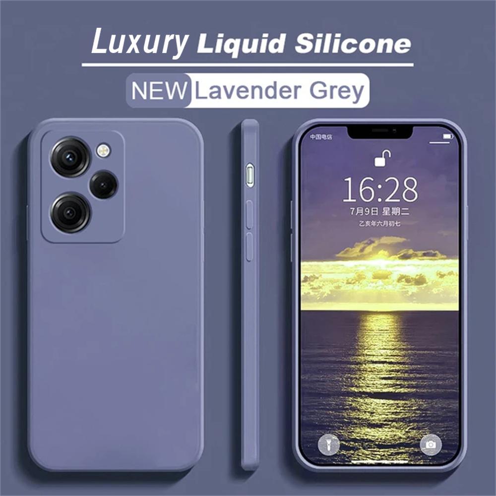 Soft TPU Camera protection Original Liquid Silicone Case For Xiaomi Poco X5 Cover For Redmi Note 12 5G Phone Case
