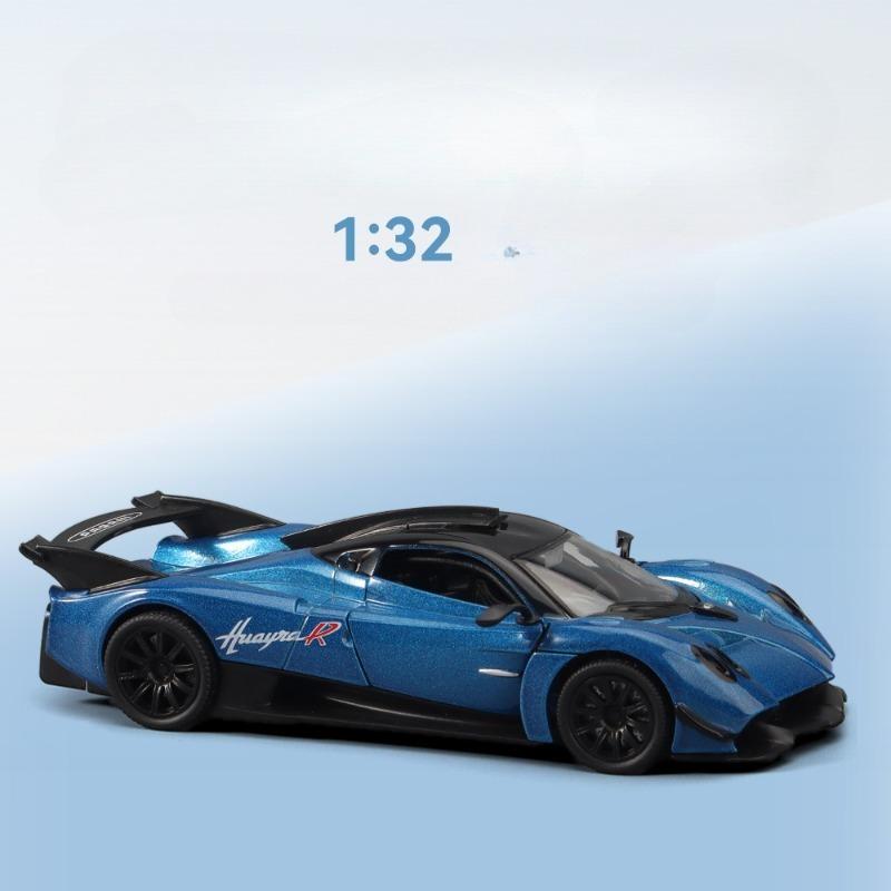 Simulation 1/32 Pagani Huayra R Super Sport Car Model with Sound and Light Children Boy Diecast Toy Vehicle Collection Miniature