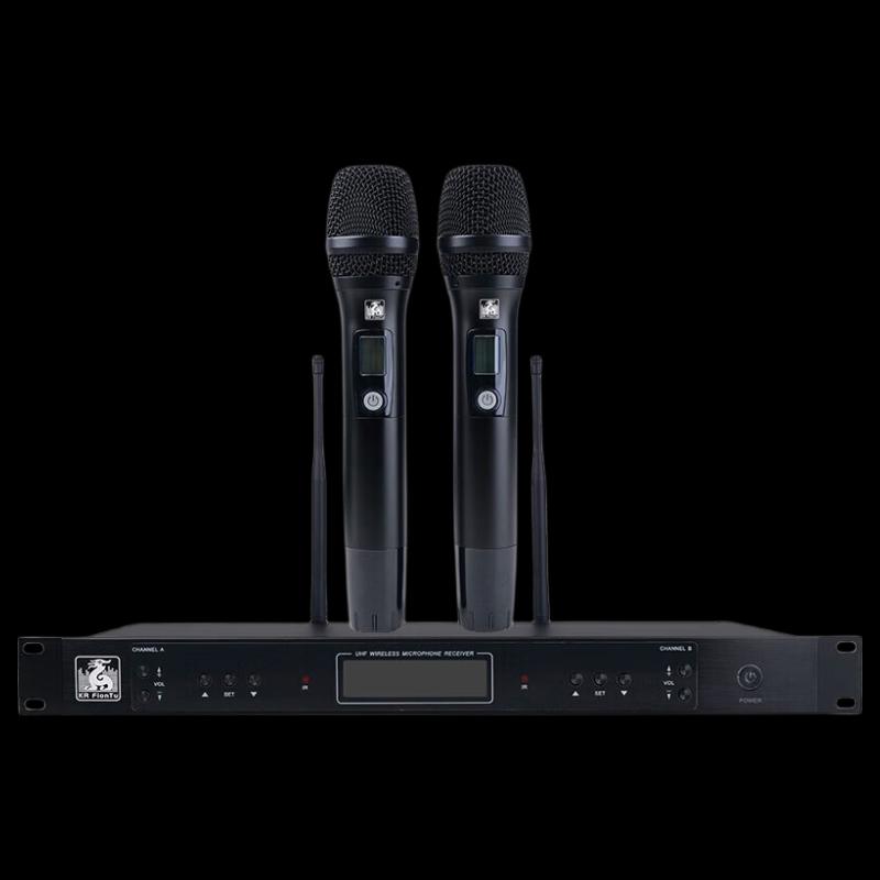 FionTu AT-SS410 Professional Wireless Dual Handheld Microphone System (CN Version)