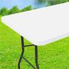Homaxy Stretch Spandex Washable Elastic Tablecover Round Waterproof Table Cloth Outdoor Retangle Picnic Banquet Party Tablecloth