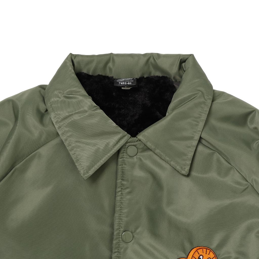Small Planet Marvel Loki Coach Olive Green Jacket,