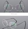 Framless Round Myopia Glasses Finished Women Men Ultra-Light Rimless Shortsighted Prescription Eyeglasses 0 -0.5 -0.75 To -6.0