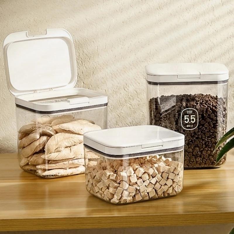 Pet Dogs Cats Food Box with Lid Dog Food Container Pet Food Storage Sealed Moisture-Proof and Fresh-Keeping Dog Cat Food Bucket