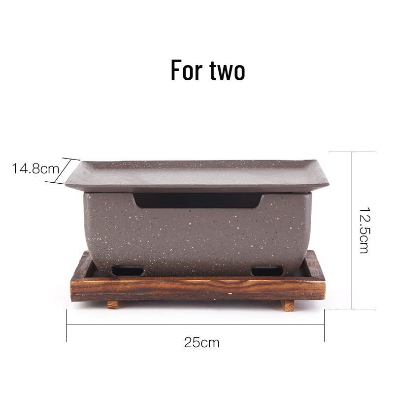 ZISHIZ Home Square Charcoal BBQ Grill