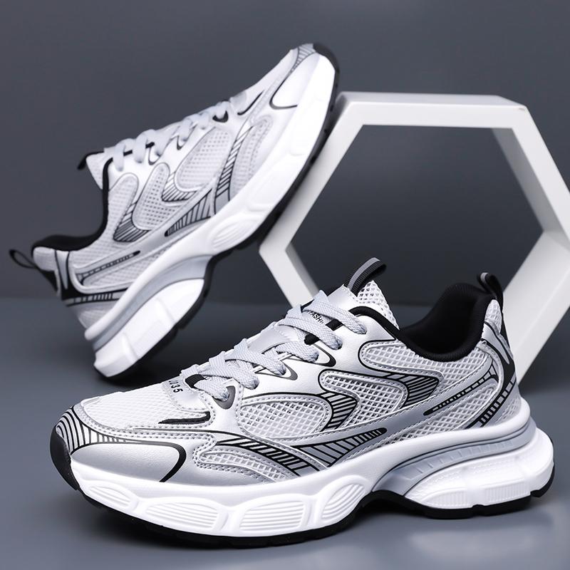 Neue koreanische Version Herren Dicksohlige Übergröße Sport Outdoor Wandern Freizeitschuhe und Laufschuhe Paar Sportschuhe