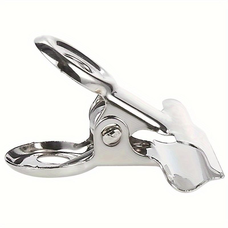 20pcs Silvery Metal Hinge Clips - Large & Small Spring Clips for Photos, Art Crafts, Food Bags - Durable Office Supplies