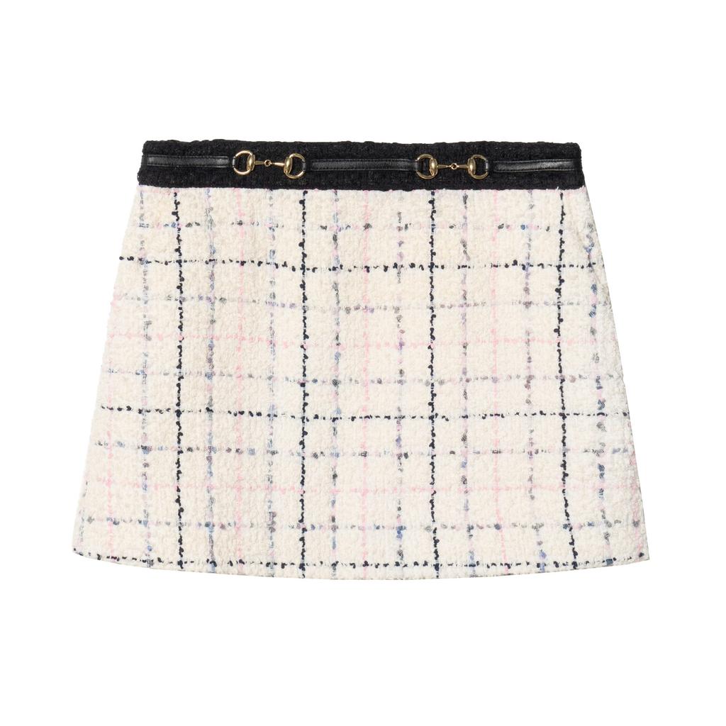 Gucci Casual Short Skirts Women's Beige Moderate A Line Skirt 550746-Z8AAU-9283