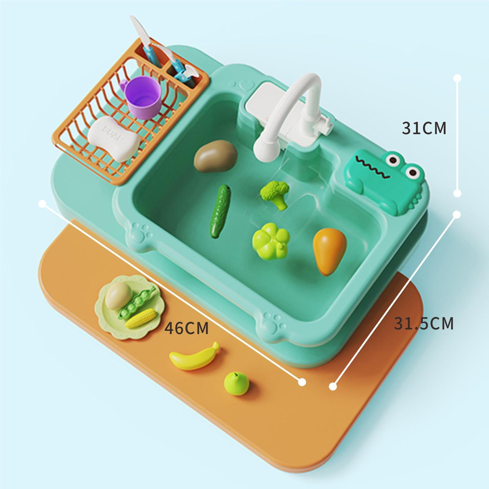 

Baby Kitchen Toy Dish Wash Sink Electric Dishwasher for Playing Pretend Role Play Housework Early Educational Toys for Children