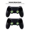 4 PCS Silicone Joystick for PS3 PS4 Thumb Grips Rocker Cap Cover for Switch Pro (Green)