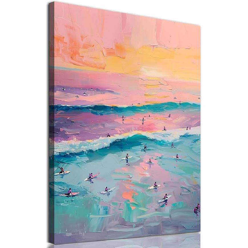 Henri Matisse Poster Pink Aesthetic Green Pastel Preppy Canvas Wall Art Trendy Pink Scenery Poster Funky Pastel Girly Aesthetic Prints Cute Funny 16L x 24W