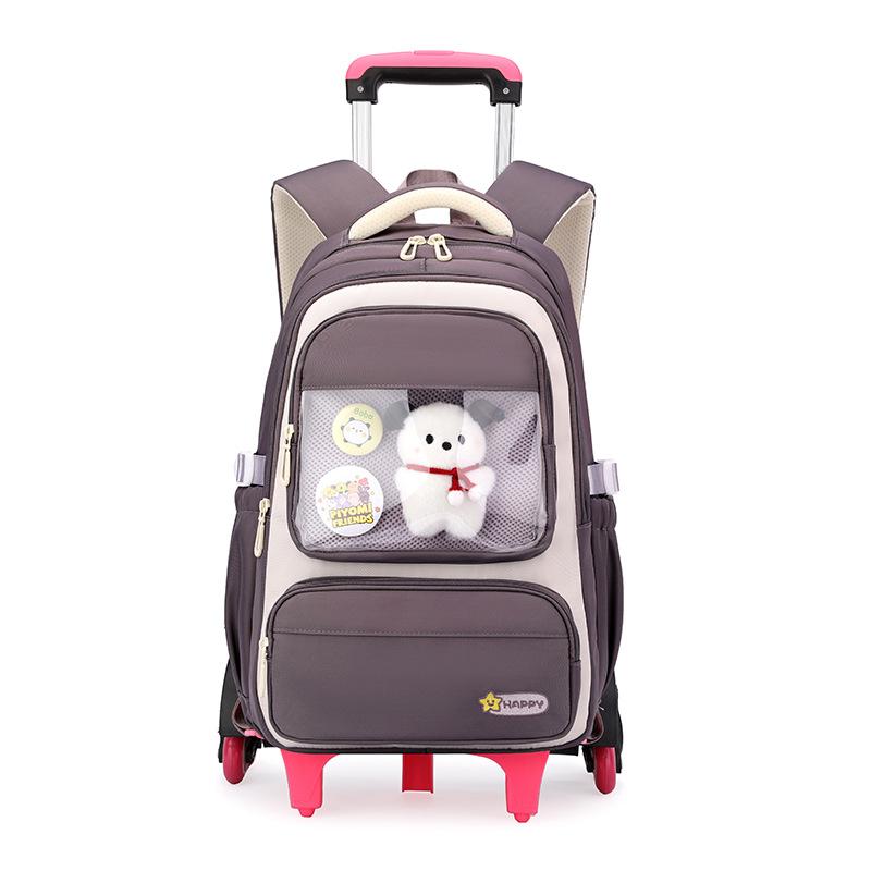 Rucsac școlar cu role cu șase roți, Troler, Rucsac pentru student ZRY5209