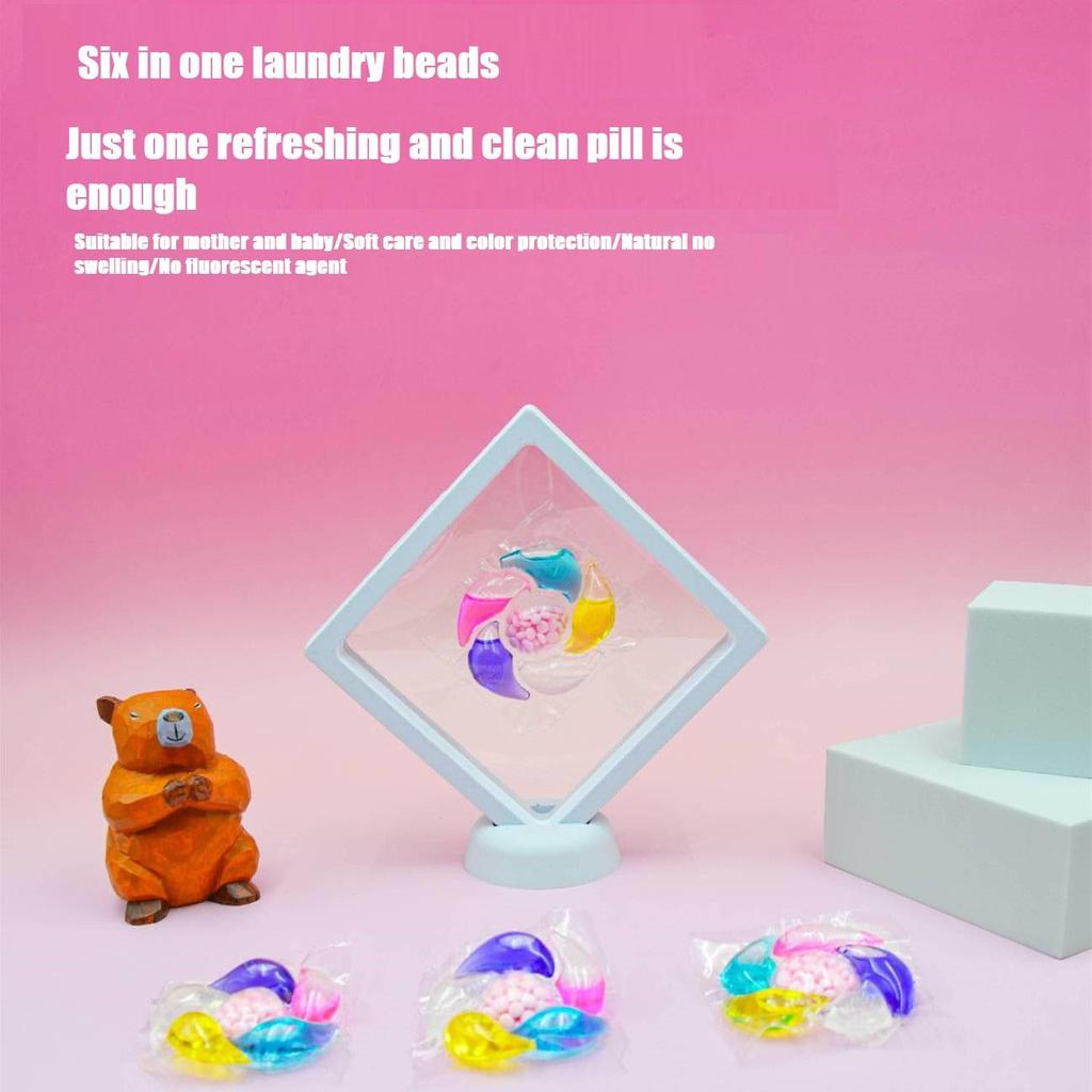 Sechs in eins Waschperlen