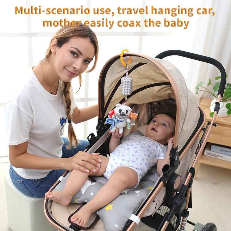 New Baby Rattles Bell Toy Soft Stuffed Animal Rattle Hand Grip Toys Pendant Stroller Crib Bed Teether Hanging Toy 0-24 Months