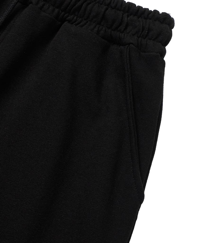 Masateu Small Pocket Bermuda Sweat Pants _ Black