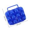 12-Egg Plastic Egg Storage Container Portable Folding Design with Locking Cover Handle for Outdoor Camping Picnic Kitchen