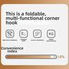 Punch-Free Wall Mounted Row Hook Waterproof Door Back Clothes Hook Sundries Storage Hook  Dormitory