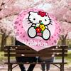 1PC Hello Kitty Umbrella-8-Rib Reinforced, Automatic Open, Lightweight & Durable, Cute Fashion Accessory for Outdoor, Beach, or Casual Use, Beach Umbr