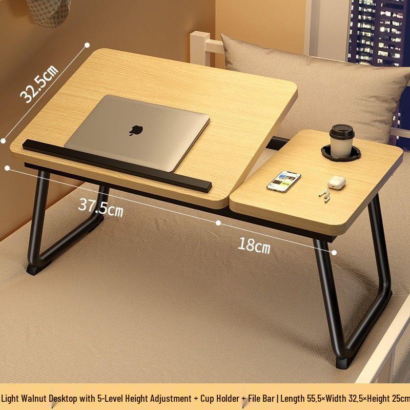 Portable Foldable Laptop Desk - Multi-functional Bedside or Dorm Study Table, No Installation Needed