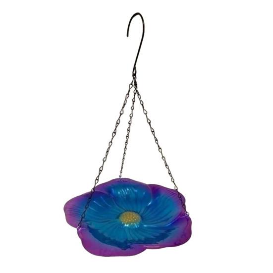 Yousheng Bee Watering Station with Vivid Flower Design Stable Hanging Feeder Windproof Bee Bath Feeders Butterfly Bath Bowl Easy Installation Feeder