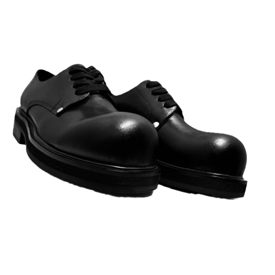 Scarpe Derby in pelle con punta grande, nuove scarpe eleganti da uomo per affari e sposo.