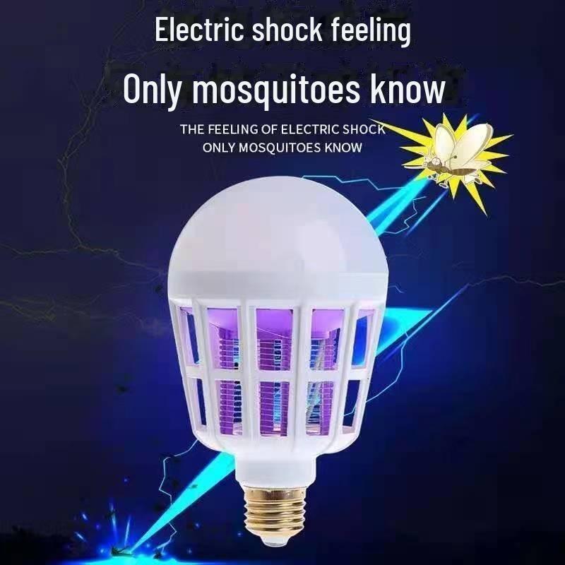 LED Mosquito Killer Light Bulb Bulk 2 In 1 Electronic Lamp for Fruit Flies Bug Fly Insect Suitable for Indoor Entryway Patio Doorway Corridor Mosquito