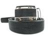 [Pelgio] Stingray Leather Belt  All Black  Auto Stopper