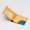 Matt Vegetable Full Grain Cowhide Men'S Bill Money Clip Wallet Teal