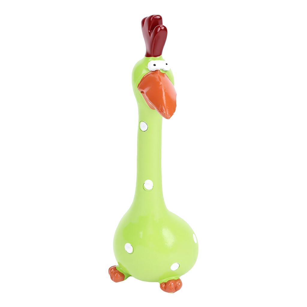 Chicken Statue Creative Fun Resin Chicken Art Figurine for Outdoor Garden Desktop Decoration Green
