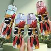 1PC Rooster Chicken Head 750ml Sports Water Bottle Leakproof Straw Lid Outdoor Office Home