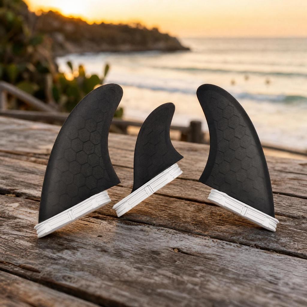 3 Pieces MR Surfboard Fin Textured for Paddling