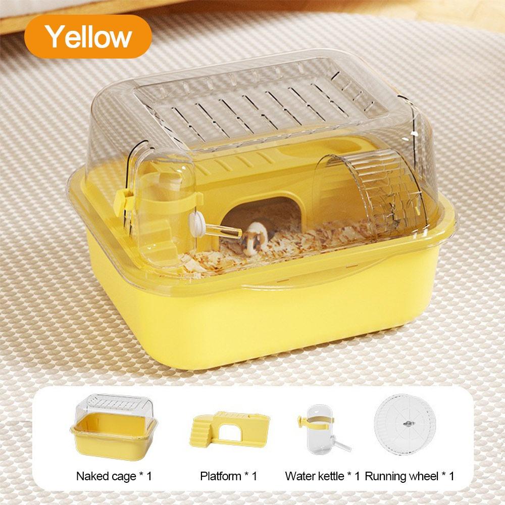 Large Space Small Animal Carrying Cage Sturdy Pet House Fashion Hamster Cage