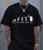 Funny Monday To Friday Beer Evolution T-Shirt Drinking Humor Weekend Party Tee