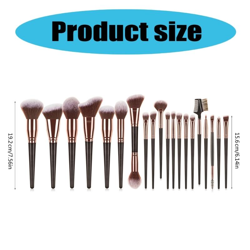 7/10/15/20x Makeup Brushes Set Travel Brush Set Full Face Cosmetic Brush Set Eye Shadow Brush Powder Brush for Woman