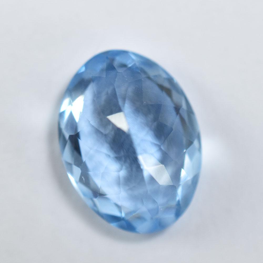 Natural Blue Aquamarine 9ct Oval Cut Loose Gemstone