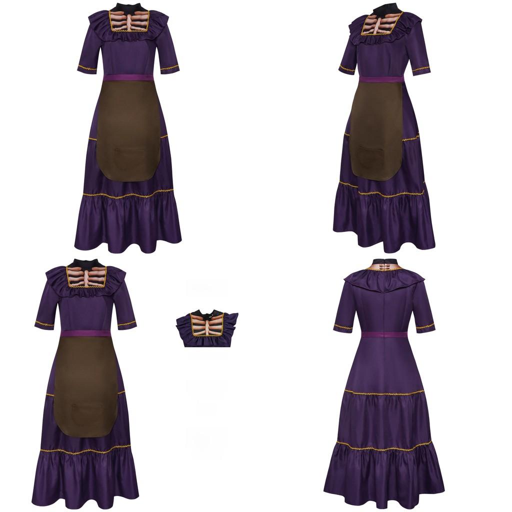 Coco Melda Cosplay Costume For Halloween Stage Performance With Soft Knit Fabric For Adults