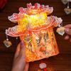 DIY Material Package Mid-Autumn Festival Lantern Blessing Words Luminous Design Glowing Lantern Handheld Size PVC Material