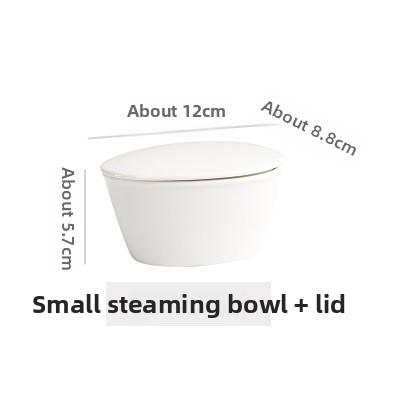 

BEPAN Ceramic household stew pot steamed egg with cover restaurant special creative water drop dessert bowl tableware