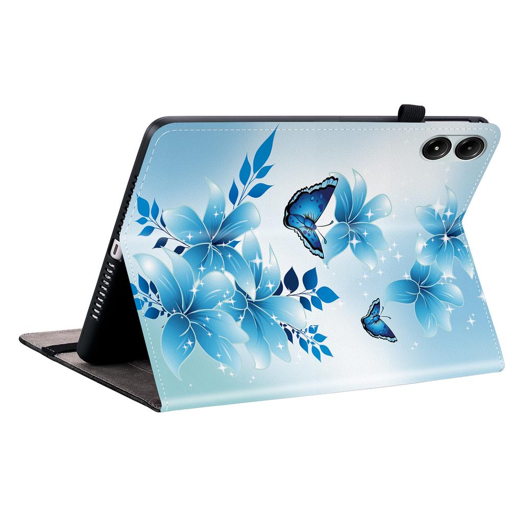 Lederhülle für Xiaomi Redmi Pad Pro 5G/Redmi Pad Pro/Poco Pad 5G/4G, bedruckt mit Muster, Ständer, Tablet-Hülle mit Kartenfächern