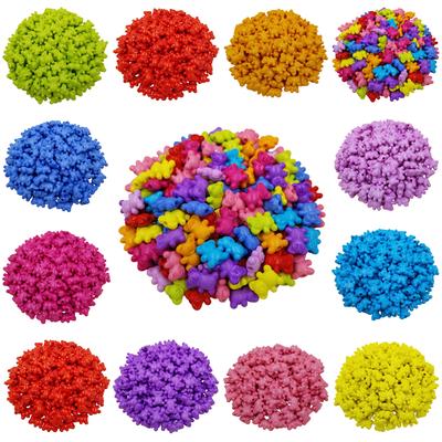 Home Party Supplies Loose Spacer Beads DIY Crafts Jewelry Accessories Candy Color Pendant Necklace Bracelet 20Pcs 14*12mm Acrylic Hot Sale Cute Bear