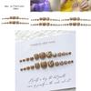 Süßer Stil J-095 Champagner Diamant Zehennagelsticker Glitzer Fußnagelkunst Sternenmuster