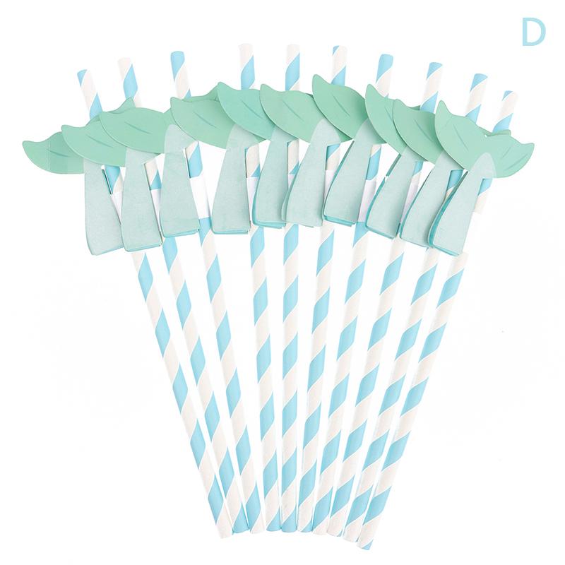 

10 шт. трубочка из сотовидной бумаги в виде хвоста русалки, трубочка для коктейлей, трубочка для коктейлей