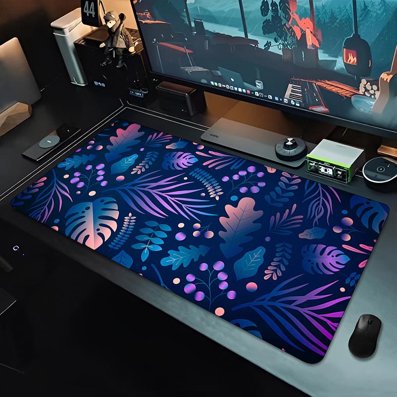 Green Tropical Plants Desk Mat Mousepad Computer Deskmat 300x800 Mouse Pad Kawaii Office Accessories Pc Table Rug Xxl Mouse Mats