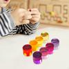 8 Pieces Rainbow Building Blocks Set Stacking Game Boys Girls Colorful Fine Motors Skills